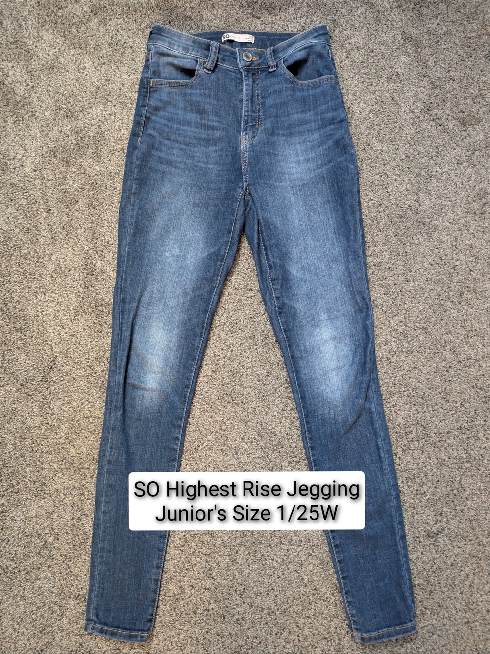 SO High-Rise Blue Jeggings